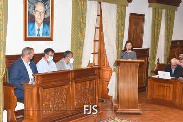 Lara Collado retrata en el Pleno de Telde la realidad de la lacra machista/Francisco Javier Santana: